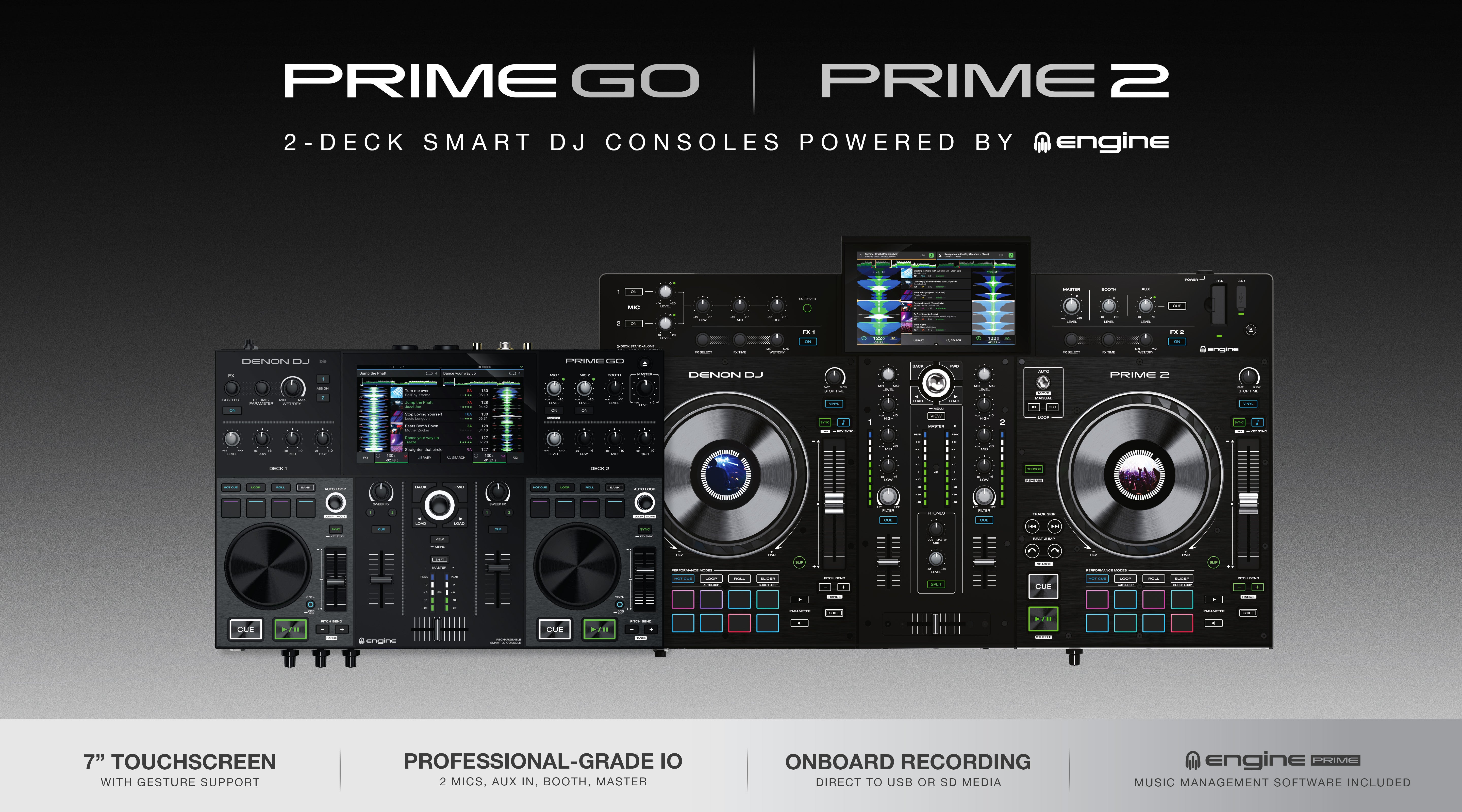 Denon DJ komt met PRIME 2 en PRIME GO!